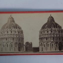Photographie Vue stéréo Le Baptistère Pisa Pise Italie