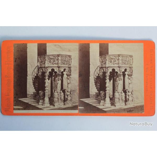 Photographie Vue st�r�o Pulpito del duomo di Pisa Italie