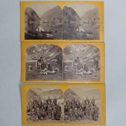 Photographies Vues stéréos Hospice du Grand Saint-Bernard Suisse