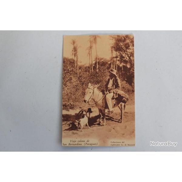 CPA Viejo colono de San Bernardino Paraguay