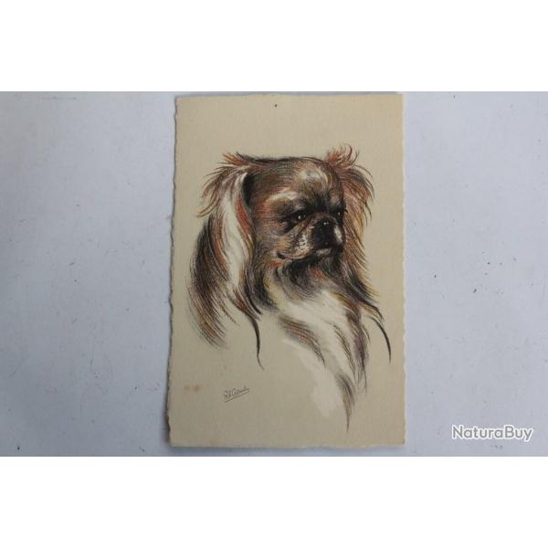 CPA illustr�e Gauli Chien Pekingese P�kinois