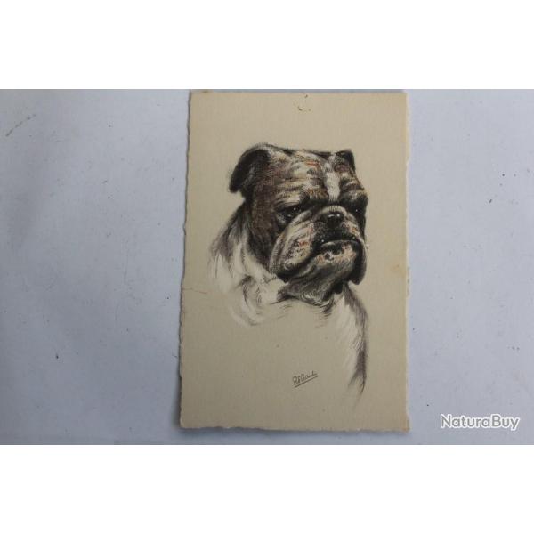CPA illustr�e Gauli Chien English Bulldog Bouledogue