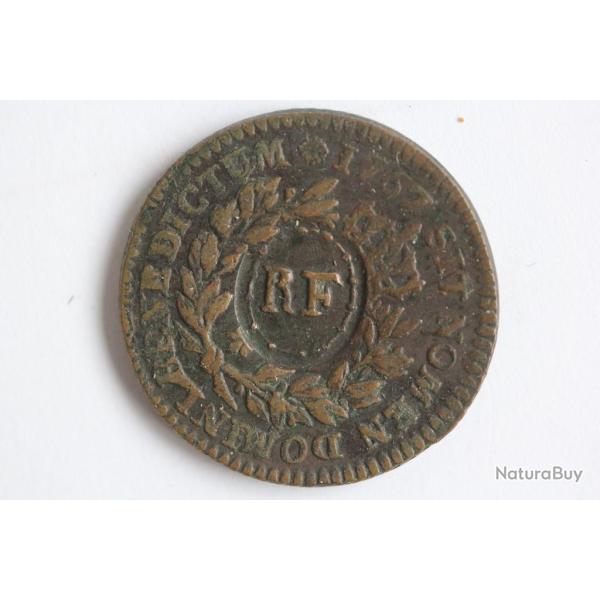 Monnaie Louis XV Colonies Fran�aises Sol contremarque 1767/1793