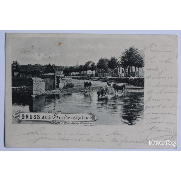 CPA Suisse Gruss aus Gundershofen