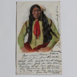 CPA Milwaukee Kicking Bear Indien d'Amérique