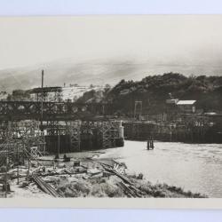 CPA Haute-Savoie Seyssel Le Barrage en construction