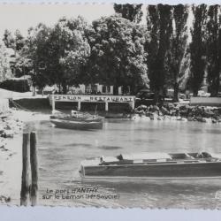 CPA Haute-Savoie Pension Restaurant Le port d'Anthy sur le Léman