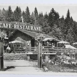 CPA Suisse Vaud Café Restaurant La Givrine sur St. Cergue + Cachet