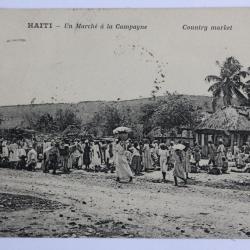 CPA Haïti Un marché à la campagne Country market