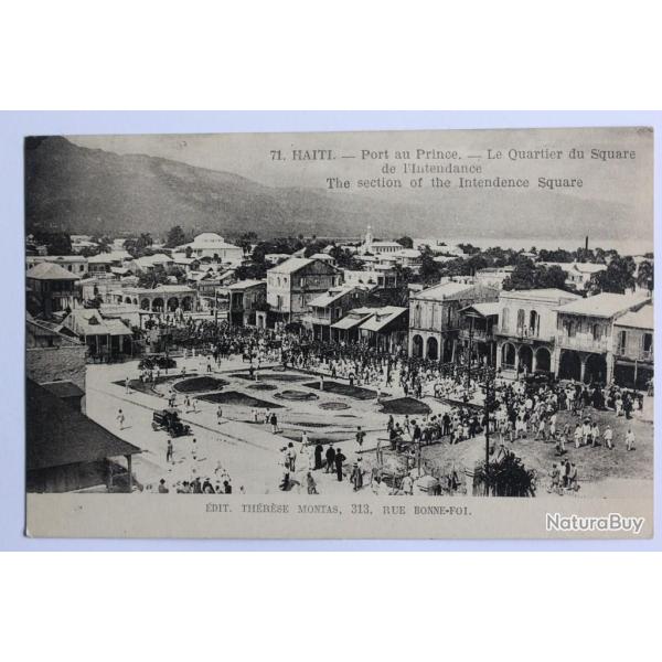 CPA Ha�ti Port au Prince Le quartier du square de l'intendance