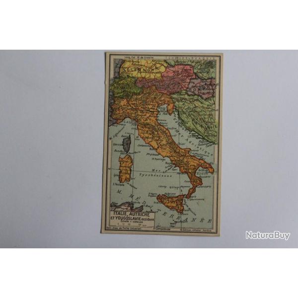 CPA Carte g�ographique Italie Autriche Yougoslavie