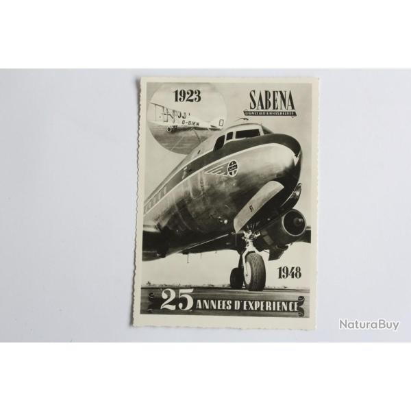 CPA Aviation Sabena 25 ann�es d'exp�rience Lignes a�riennes Belges