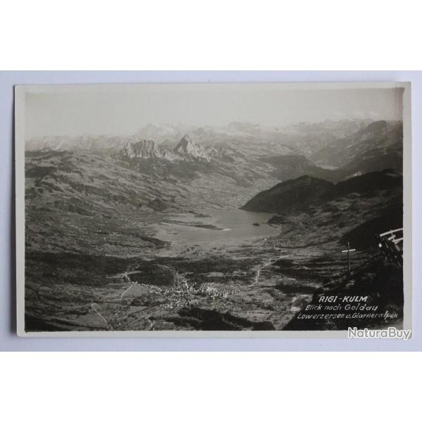 CPA Suisse Rigi-Kulm Blick nach Goldau Lowerzersee u.Glarneralpen