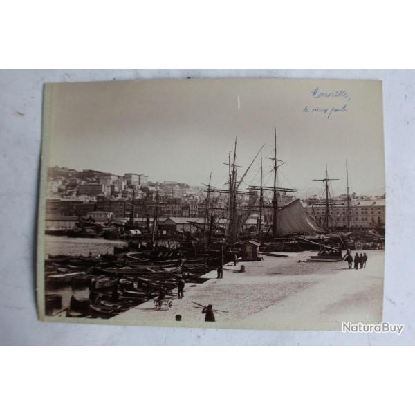 Ancienne photographie Marseille Port et Gen�ve Lac L�man Bateaux