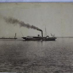 Ancienne photographie Bateau à vapeur l'Helvétie Lac Léman Suisse