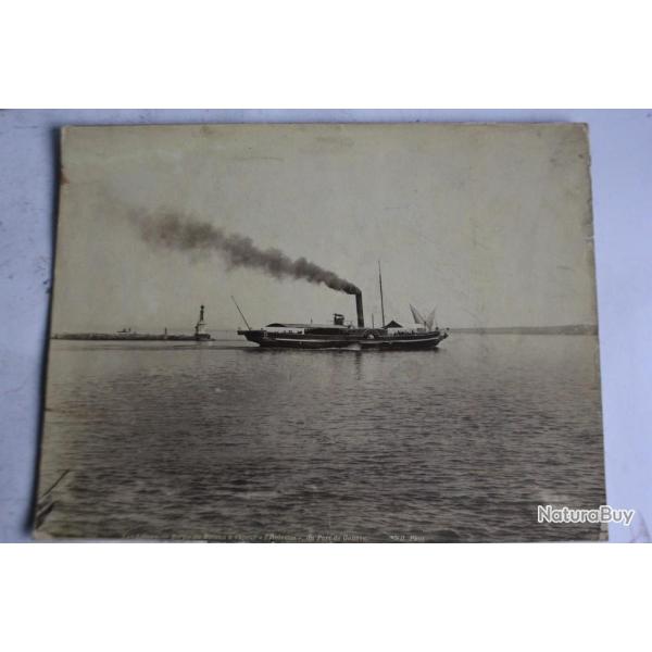 Ancienne photographie Bateau � vapeur l'Helv�tie Lac L�man Suisse