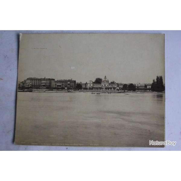 Ancienne photographie Bateau Kursaal avant restauration Lac L�man Suisse