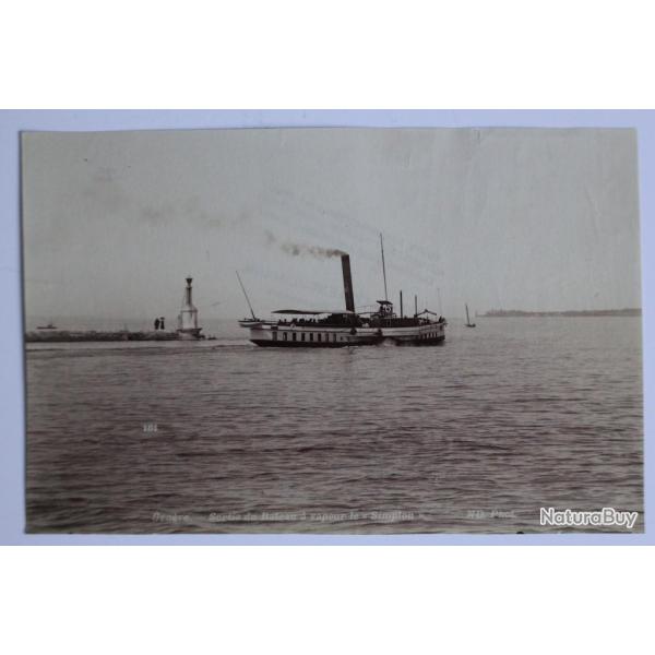 Ancienne photographie Bateau � vapeur Le Simplon Lac L�man Suisse