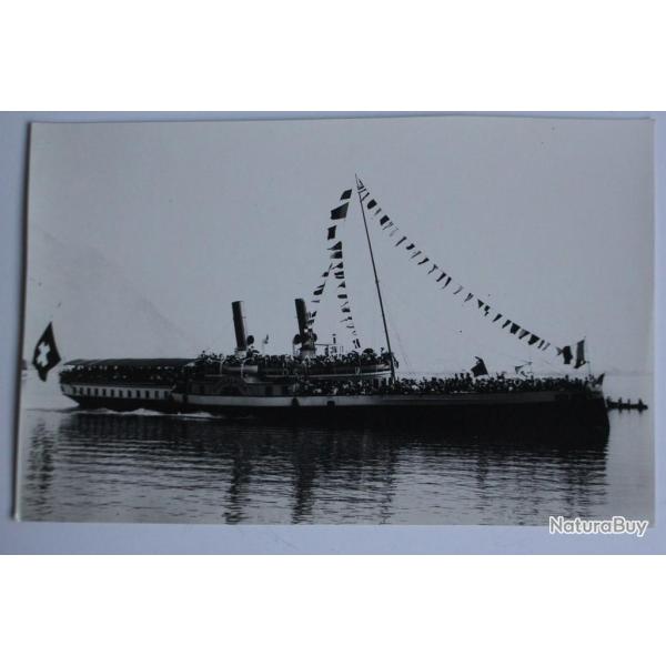 Photographie Bateau Winkelried Lac L�man Suisse 1962