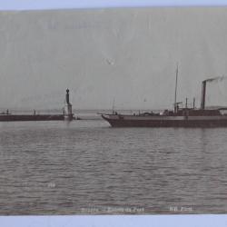 Ancienne photographie Genève Port Guillaume Tell II Lac Léman Suisse