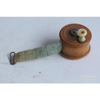 Lot De 2 Anciens Mètres Ruban Miniatures Style Moulinet De Pêche, Pour Couture Ou Collection