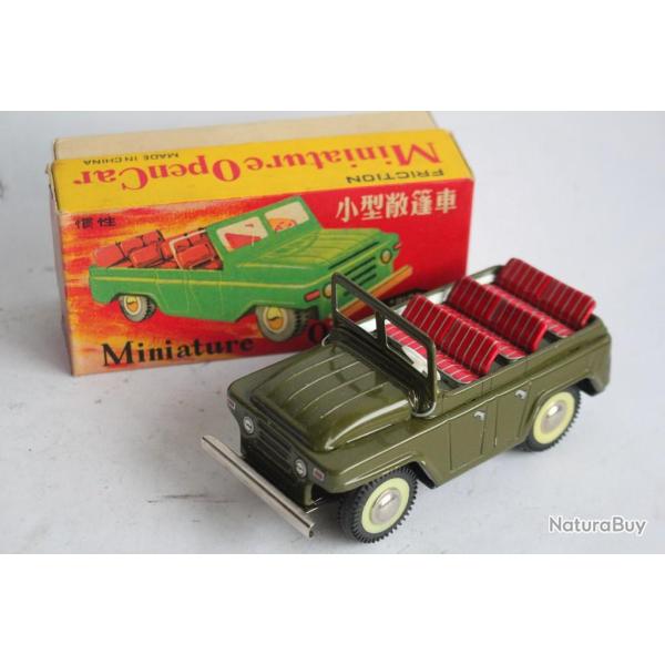 Jouet Jeep militaire MF 978 Miniature Open Car friction China