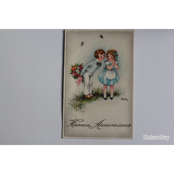 CPA illustr�e Hannes Petersen Heureux Anniversaire