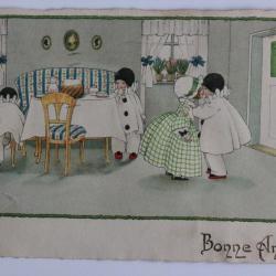 CPA illustrée Pauli EBNER Bonne année