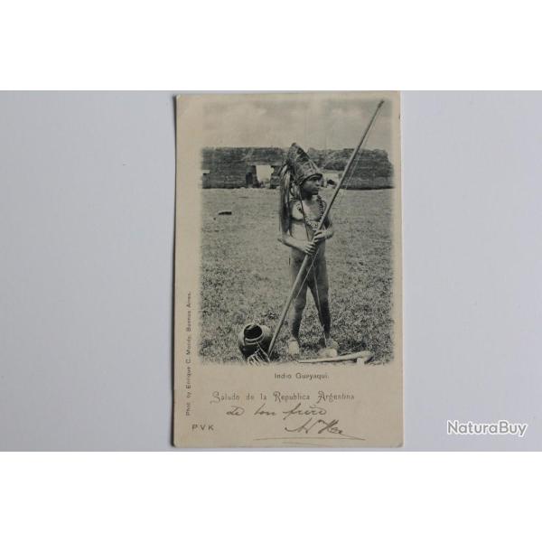 CPA Argentine Indio Guayaqui Saledo de la Republica Argentina