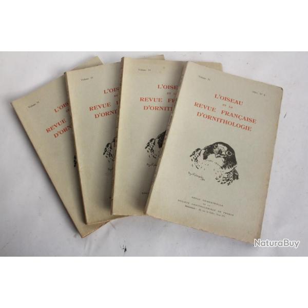 L'oiseau et la revue fran�aise d'ornithologie 1961