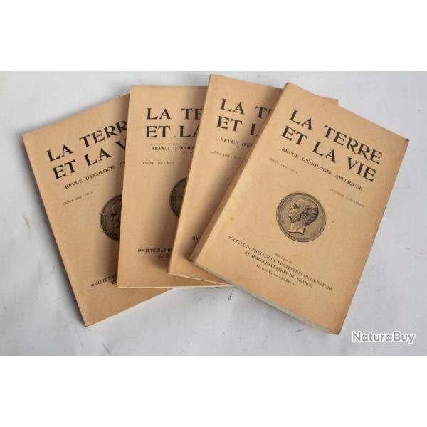 Revues d'histoire naturelle La Terre et la Vie Ann�e 1962