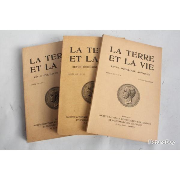 Revues d'histoire naturelle La Terre et la Vie Ann�e 1961