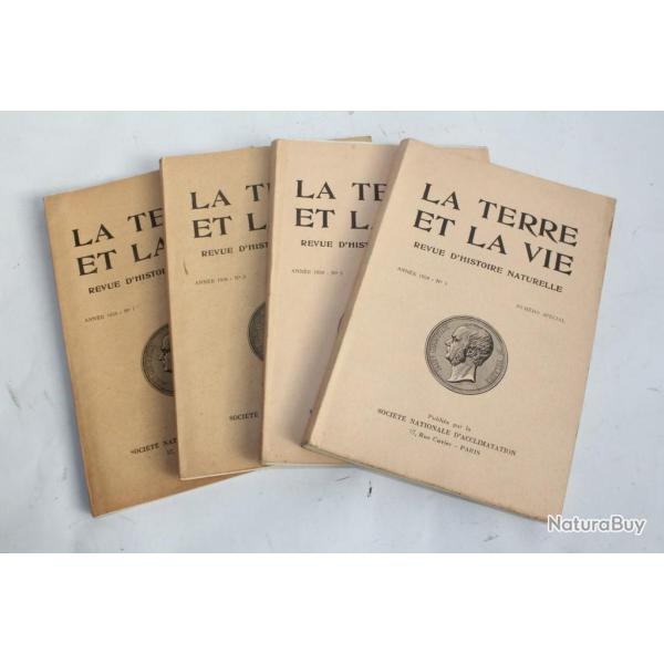 Revues d'histoire naturelle La Terre et la Vie Ann�e 1958
