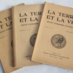 Revues d'histoire naturelle La Terre et la Vie Année 1957