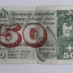 Billet 50 Francs Suisse 23-12-1965
