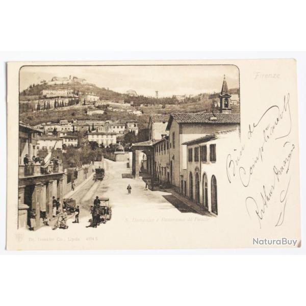 CPA Italie Florence Firenze Domenico e Panorama di Fiesole