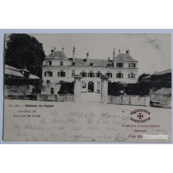 CPA Suisse Ch�teau de Coppet Vacheron & Constantin Montre Horlogerie