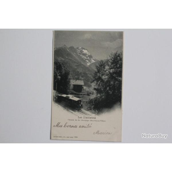 CPA Suisse Les Diablerets Chemin de fer �lectrique Bex-Gryon-Villars