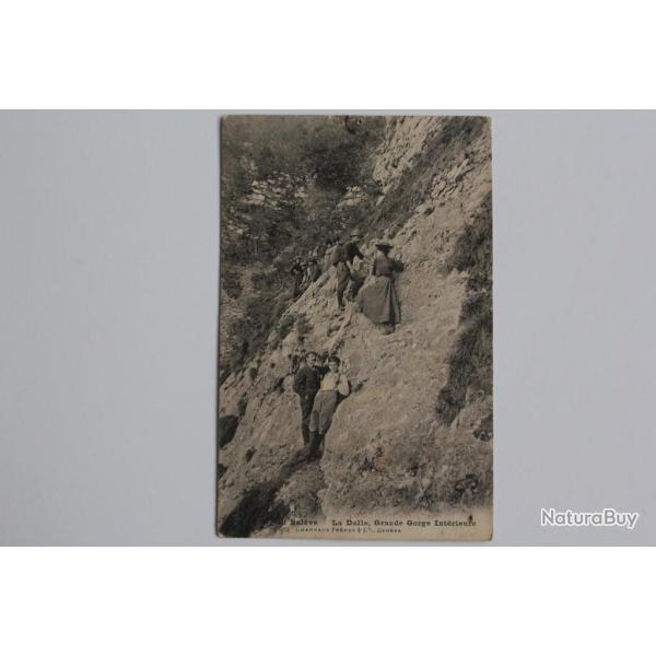 CPA Haute-Savoie Sal�ve La Dalle Grande Gorge Int�rieure