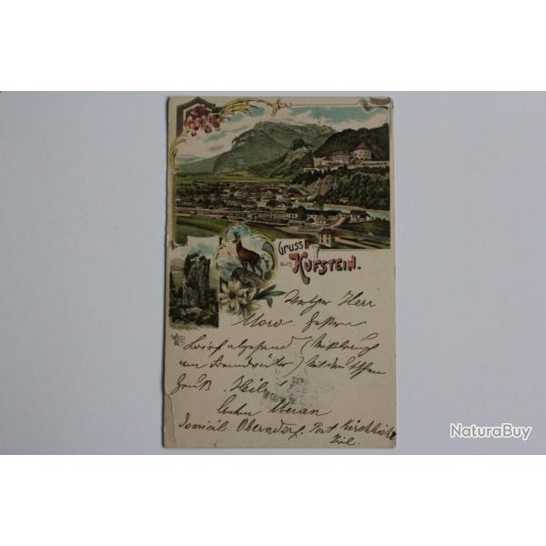 CPA Suisse Gruss aus Kufstein Litho Teufelskanzel