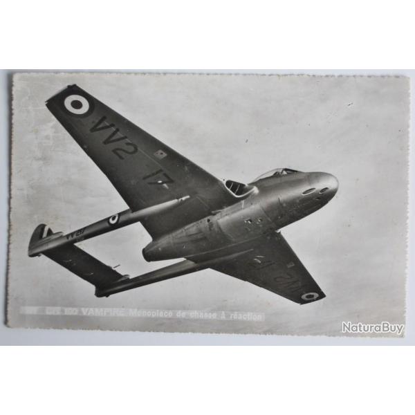 CPA Avion Vampire Monoplace de chasse � r�action