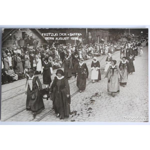CPA Suisse Festzug der Saffa Berne 1928