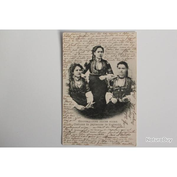 CPA Bulgarie Costume de paysannes Kustendil