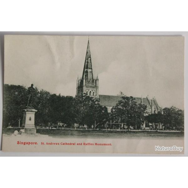 CPA Singapour Singapore St. Andrews Cathedral and Raffles Monument