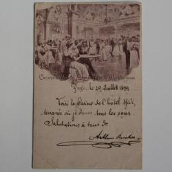 CPA Italie G&ecirc;nes Casino e Bagni Grand H&ocirc;tel & M&eacute;diterran&eacute;e