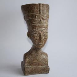 Sculpture Buste de N&eacute;fertiti pierre &Eacute;gypte