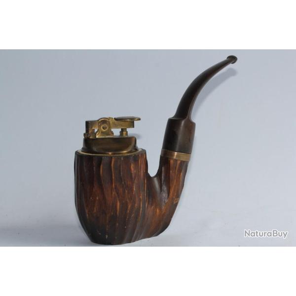 Briquet de table Pipe bois