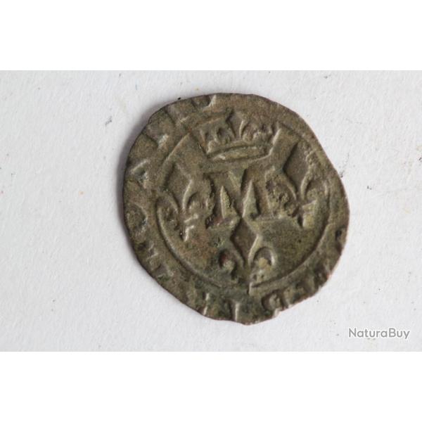 Monnaie f�odale Liard de Marie de Montpensier princesse de Dombes