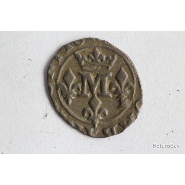 Monnaie f�odale Liard de Marie de Montpensier princesse de Dombes