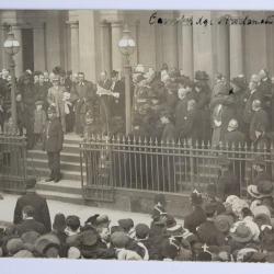 Carte photo Cambridge Proclamation du Roi George V Mai 1910